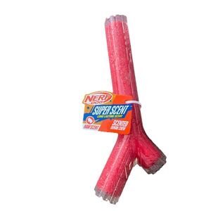 Hasbro Nerf Dog Ham Scented Dental Toy Chew Bone Fetch Stick NIP Orange Busy